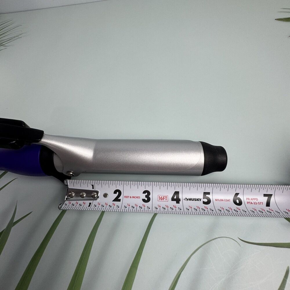 Remington 1 1/4" Ceramic Clipped Curling Iron Wand Relaxed Curls Purple - Picture 10 of 10